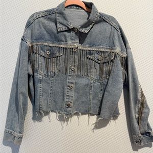 Fringe Denim Jacket